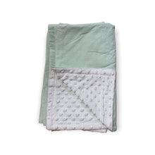 Load image into Gallery viewer, Seersucker and Minky Baby Blanket
