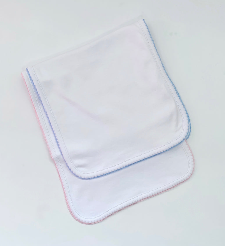 Picot Trimmed Burp Cloth